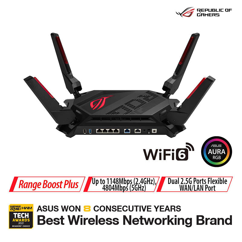Asus ROG Rapture GT-AX6000 Dual-Band WiFi 6 Gaming Router
