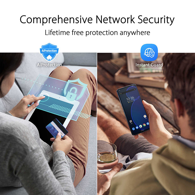 Asus ROG Rapture GT6 AX10000 Tri-Band WiFi 6 Game-Ready Mesh [Black] (2-Pack)