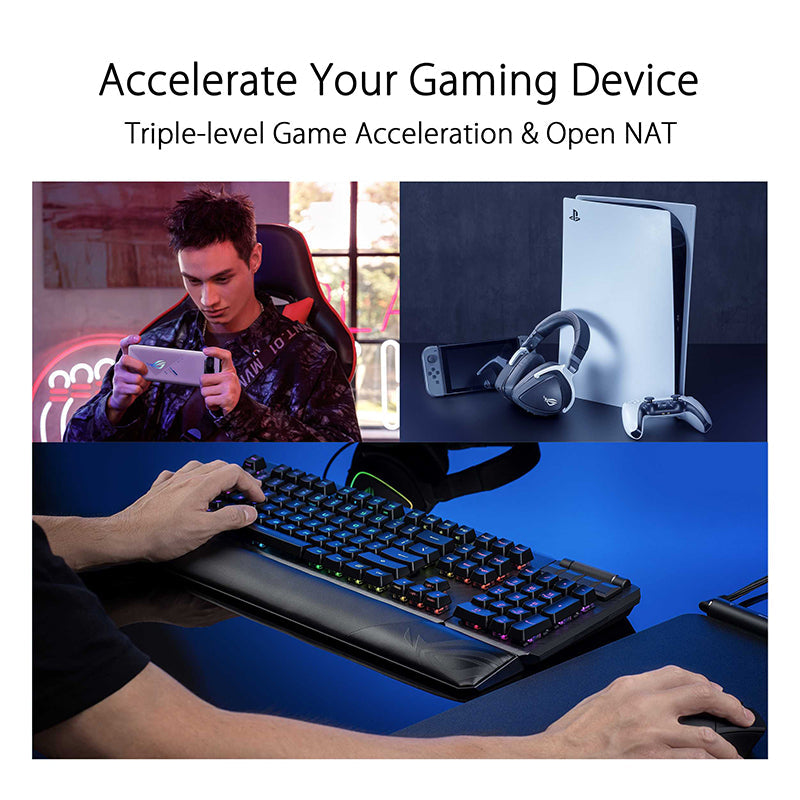 Asus ROG Rapture GT6 AX10000 Tri-Band WiFi 6 Game-Ready Mesh [Black] (2-Pack)