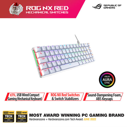 Asus ROG Falchion Ace Wired Gaming Keyboard (NX Red - White)