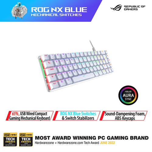 Asus ROG Falchion Ace Wired Gaming Keyboard (NX Blue - White)