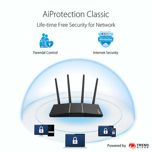 Asus RT-AX57 AX3000 Dual Band WiFi 6 Extendable Router