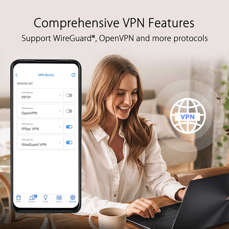 Asus ZenWiFi Pro ET12 WiFi 6E AX11000 Black Tri-band Mesh WiFi (2-Pack)