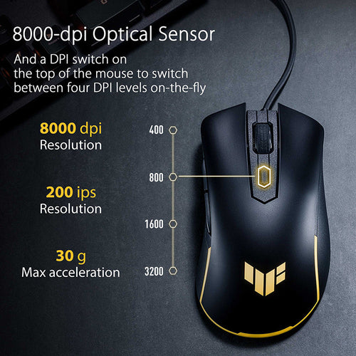 Asus TUF Gaming M3 Gen II Ultralight Wired Gaming Mouse [P309]