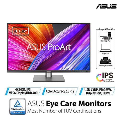 Asus ProArt Display PA329CRV Professional Monitor - 32 UHD IPS 98% DCI-P3
