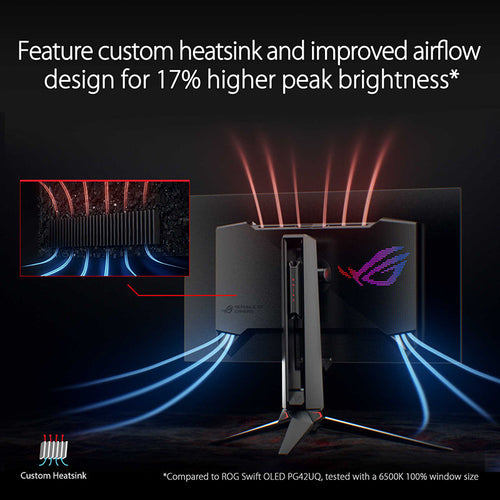 Asus ROG Swift PG27AQDM Gaming Monitor - 27 QHD OLED 240Hz