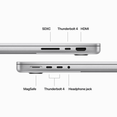 MacBook Pro 14-inch Apple M3 Pro chip with 12‑core CPU and 18‑core GPU, 18GB RAM, 1TB SSD - Silver [MRX73ZP/A]