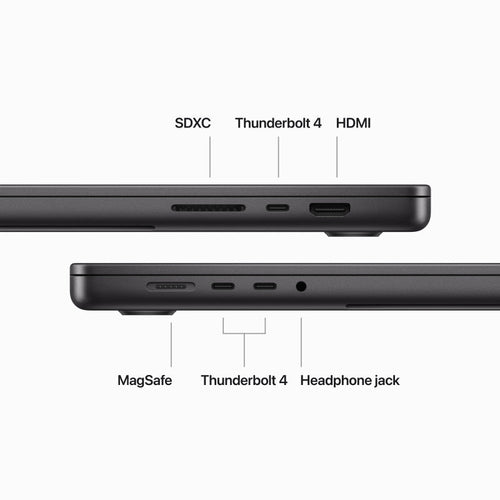 MacBook Pro 16-inch Apple M3 Max chip with 16‑core CPU and 40‑core GPU, 48GB RAM, 1TB SSD - Silver [MUW73ZP/A]