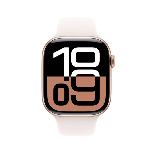 Apple Watch Series 10 GPS 46mm Rose Gold Aluminium Case with Light Blush Sport Band S/M