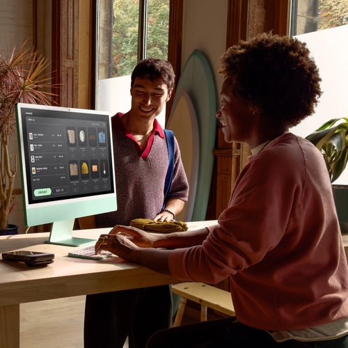 24-inch iMac with Retina 4.5K display: Apple M4 chip with 10‑core CPU and 10‑core GPU, 16GB, 256GB SSD - Green [MWUY3ZP/A]