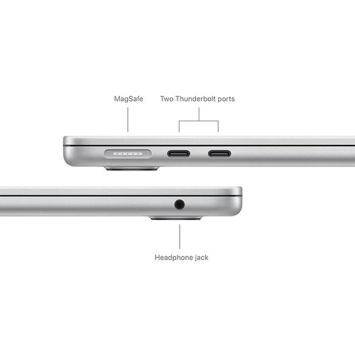 MacBook Air 13-inch Apple M3 chip with 8-core CPU and 10-core GPU, 16GB, 512GB - Silver [MXCT3ZP/A]