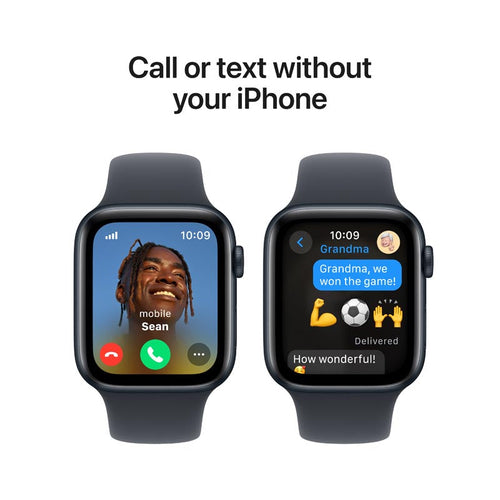 Apple Watch SE GPS 44mm Midnight Aluminium Case with Midnight Sport Band S/M