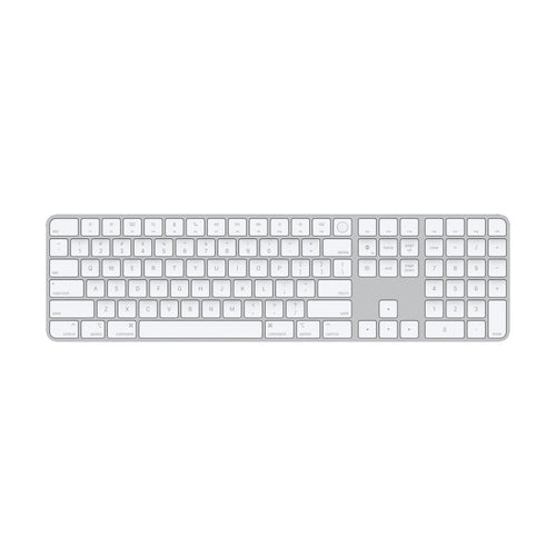 Magic Keyboard with Touch ID and Numeric Keypad for Mac models with Apple silicon - US English - White Keys [MXK73ZA/A]