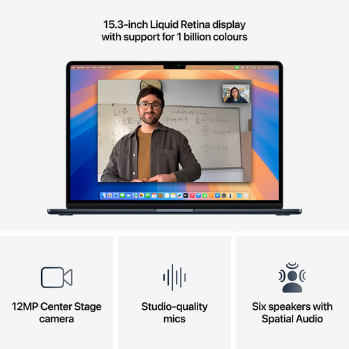 MacBook Air 15.3 M4 10C GPU/16GB/256GB - Midnight [MW1L3ZP/A]