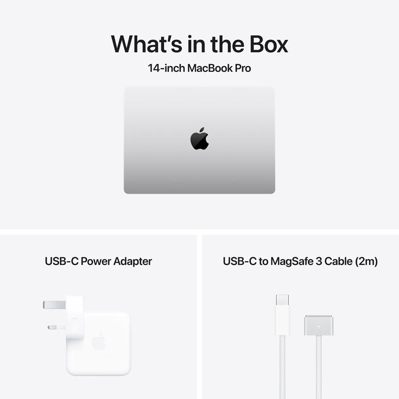 MacBook Pro 14-inch Apple M4 Pro chip 14C/20GPU/24GB/1TB - Silver [MX2F3ZP/A]