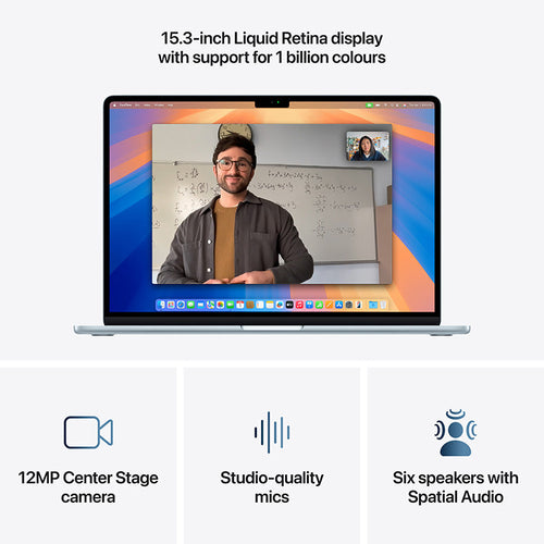 MacBook Air 15.3 M4 10C GPU/16GB/512GB - Sky Blue [MC7C4ZP/A]