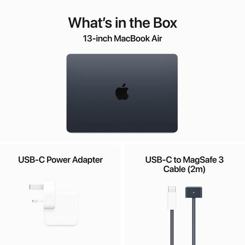 MacBook Air 13-inch Apple M3 chip 10CGPU/24GB/512GB - Midnight [MC8Q4ZP/A]