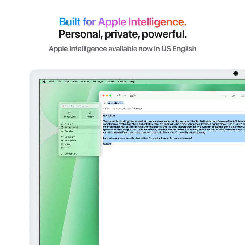 24-inch iMac with Retina 4.5K display: Apple M4 chip with 10‑core CPU and 10‑core GPU, 24GB, 512GB SSD - Green [MD2Q4ZP/A]