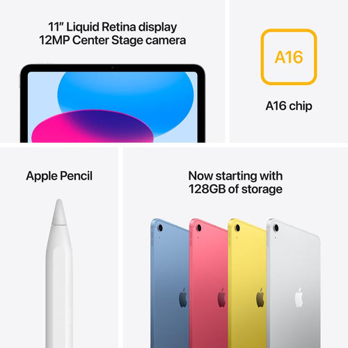 iPad 11-inch A16 Wi-Fi + Cellular 256GB - Blue
