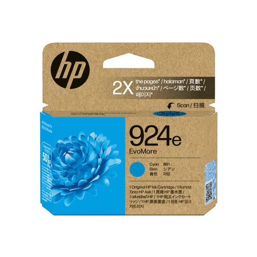 HP 924e Cyan Original Ink Cartridge (4K0U7NA)