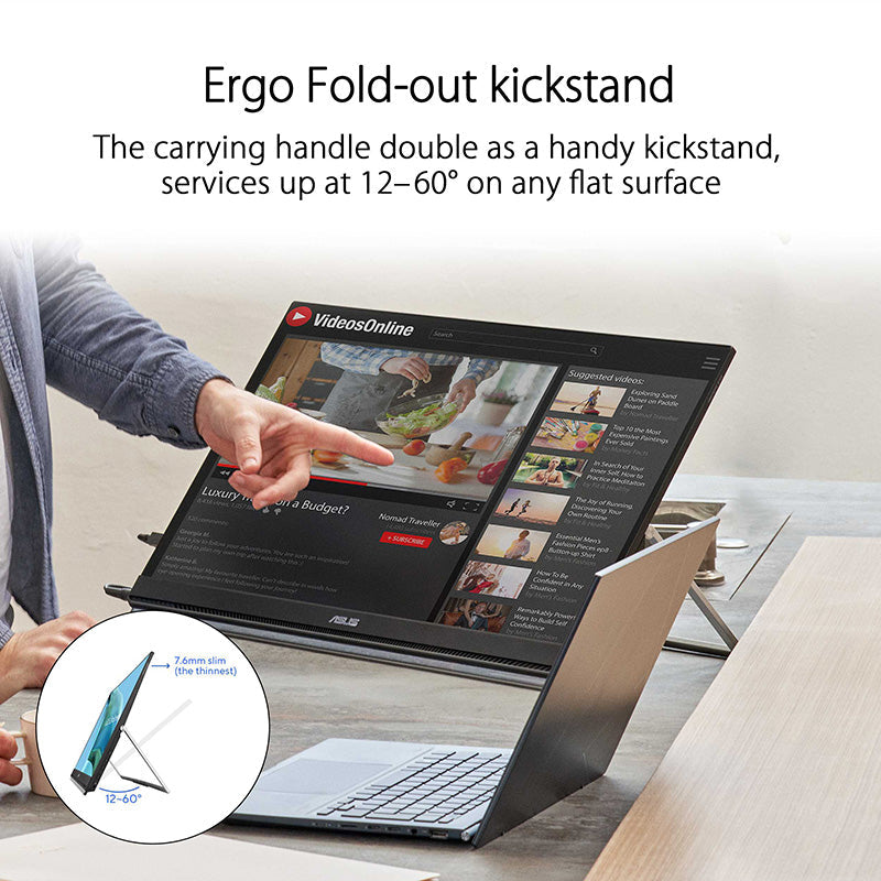 ASUS ZenScreen MB249C Portable Monitor – 23.8 FHD IPS USB-C