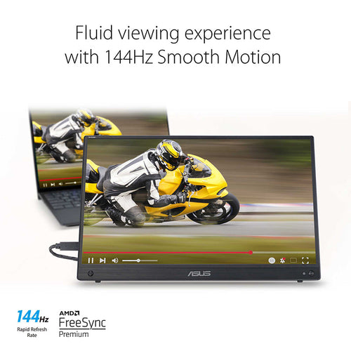 ASUS ZenScreen MB16AHG Portable Monitor - 15.6 FHD IPS 144Hz USB-C Mini HDMI