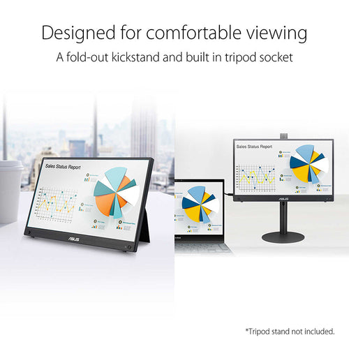 ASUS ZenScreen MB16AHG Portable Monitor - 15.6 FHD IPS 144Hz USB-C Mini HDMI