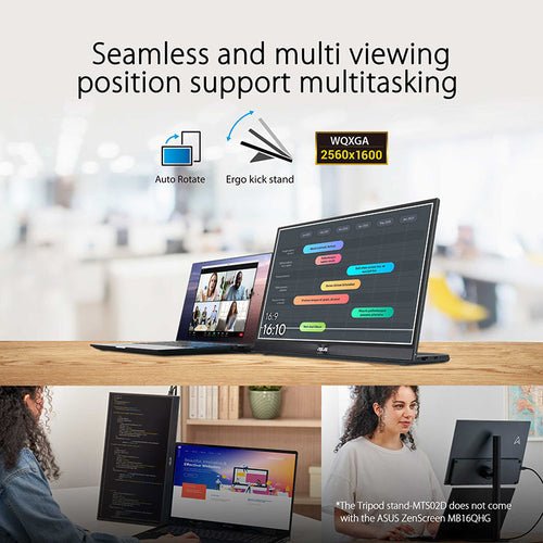 ASUS ZenScreen MB16QHG Portable Monitor - 16 WQXGA IPS 120Hz