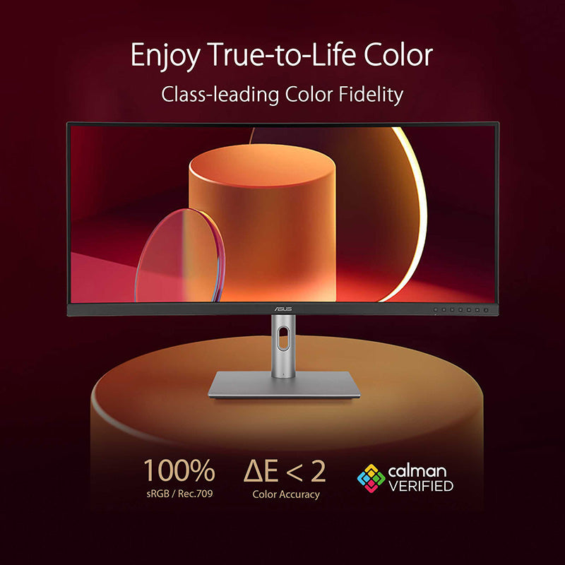 Asus ProArt Display PA34VCNV Professional Monitor - 34.1 WQHD IPS 100% sRGB Curved