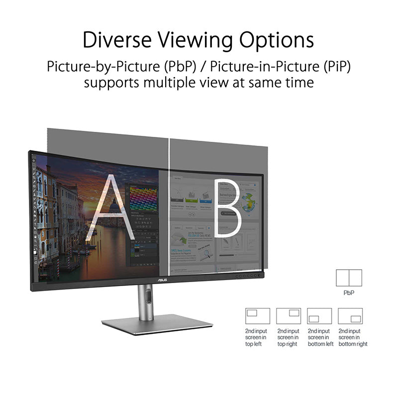 Asus ProArt Display PA34VCNV Professional Monitor - 34.1 WQHD IPS 100% sRGB Curved