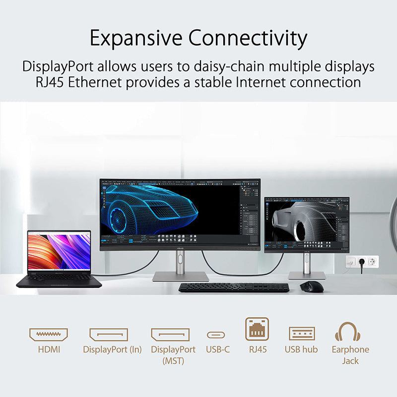 Asus ProArt Display PA34VCNV Professional Monitor - 34.1 WQHD IPS 100% sRGB Curved