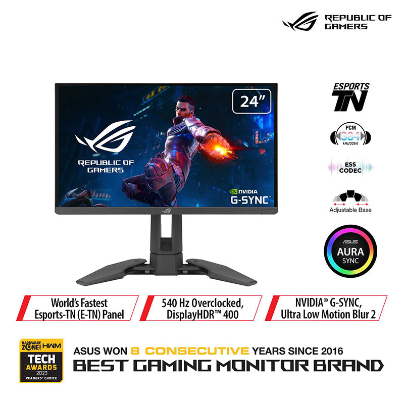 Asus ROG Swift Pro PG248QP Gaming Monitor - 24.1 FHD TN 540Hz