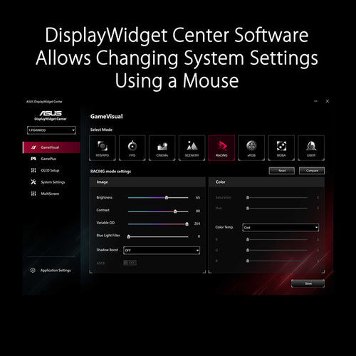 Asus ROG Swift PG49WCD Gaming Monitor - 49 DQHD QD-OLED 144Hz Curved