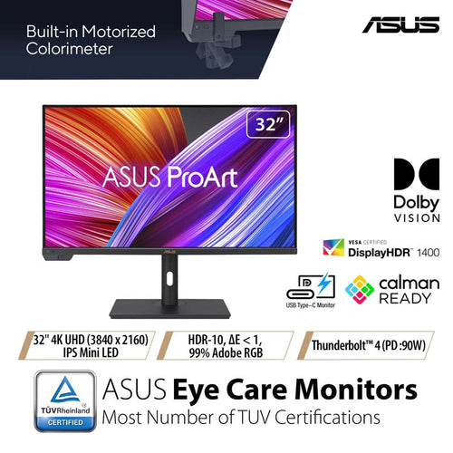 ASUS ProArt Display PA32UCXR Professional Monitor 32 UHD IPS 3W HeightA