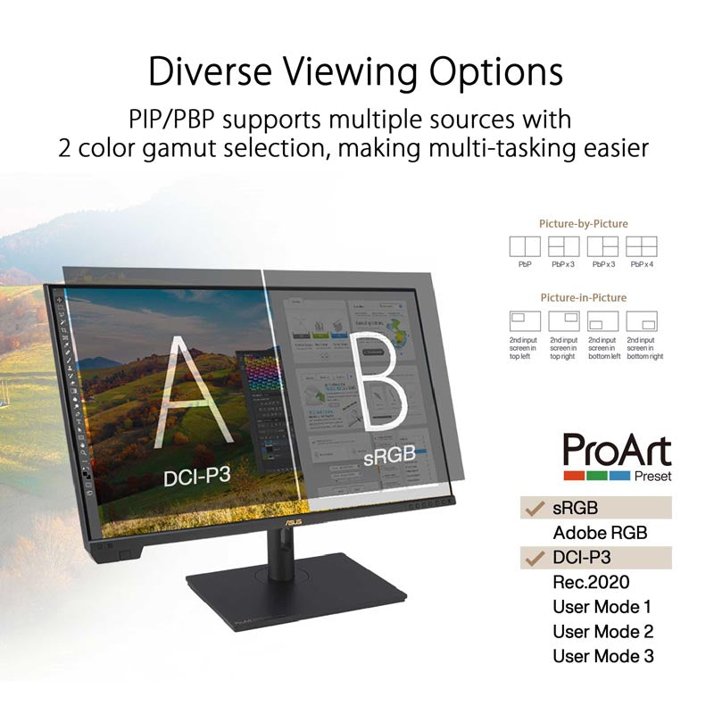 ASUS ProArt Display PA32UCXR Professional Monitor 32 UHD IPS 3W HeightA