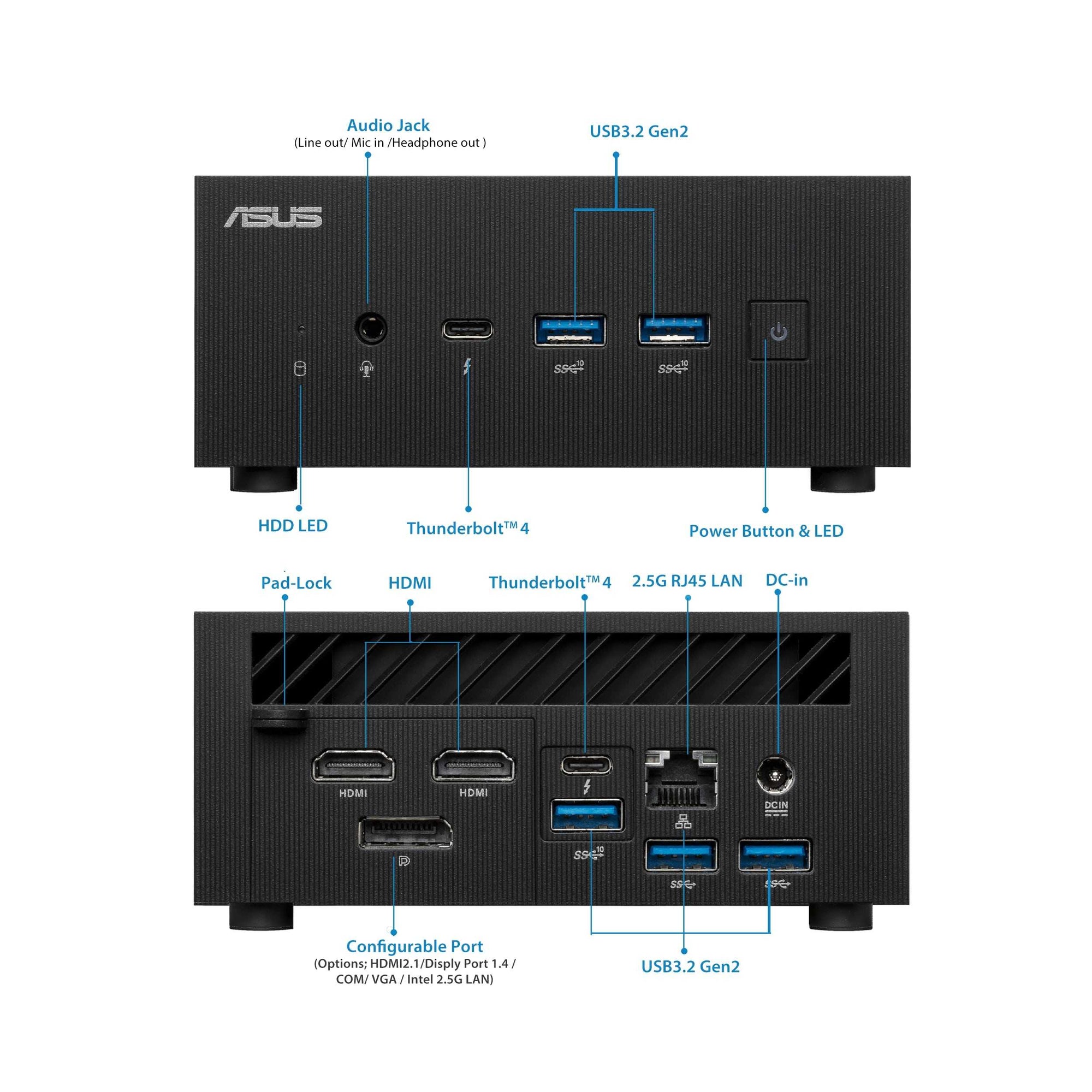 Asus PN64-E1-S7068AD i7-13700H 16G DDR5 512SSD