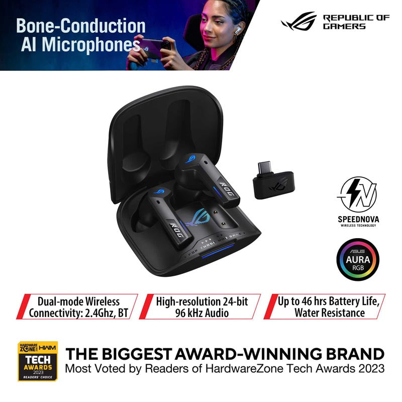 ASUS ROG Cetra TWS Speednova Black