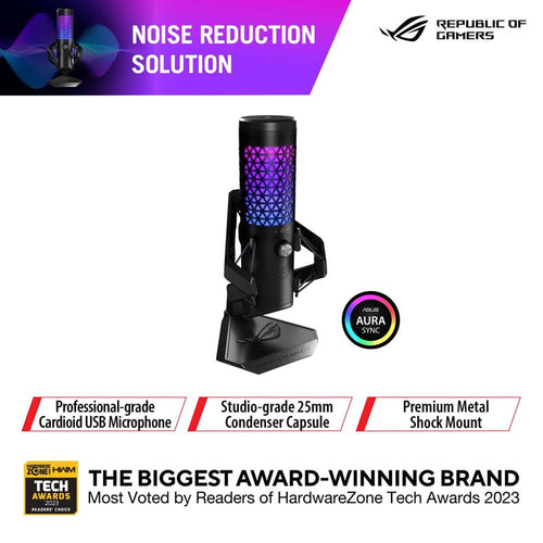 ASUS ROG Carnyx USB Gaming Cardioid Mic Black