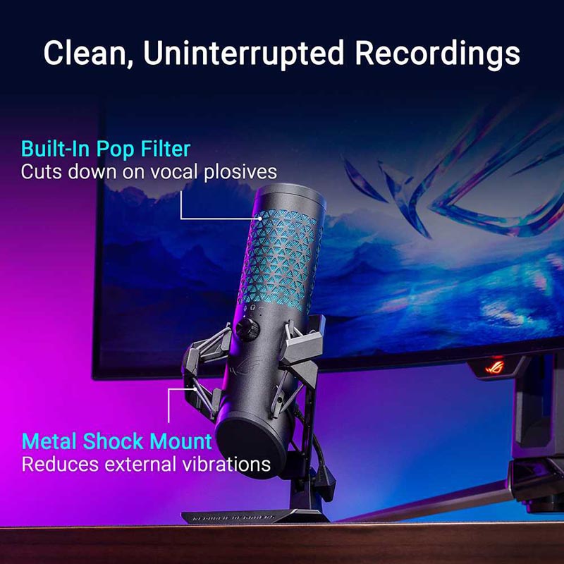 ASUS ROG Carnyx USB Gaming Cardioid Mic Black