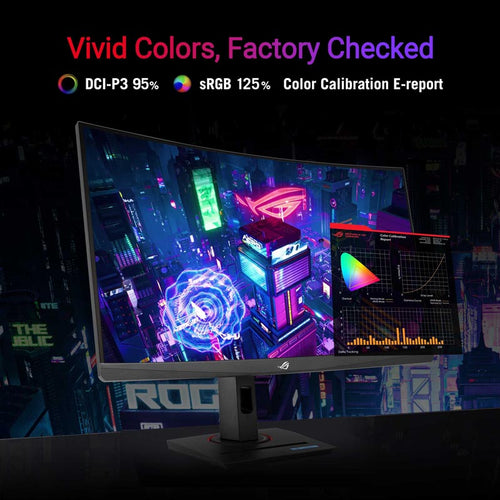 ASUS ROG Strix XG27WCS Gaming Monitor - 27 QHD Fast VA 180Hz Curved