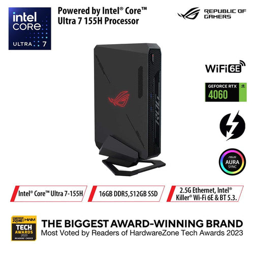 Asus ROG NUC RNUC14SRKU7168A0I Ultra 7-155H 16GB 512GB RTX4060