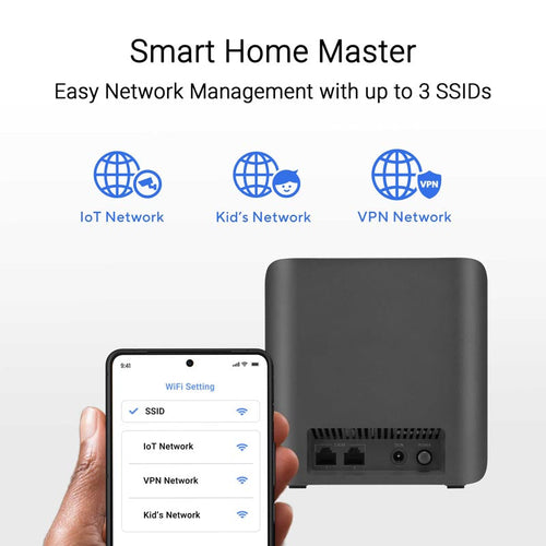 Asus ZenWiFi BE3600 BD4 Black Wi-Fi 7 Mesh (3-Pack)