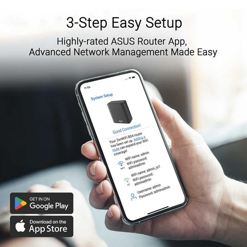 Asus ZenWiFi BE3600 BD4 Black Wi-Fi 7 Mesh (3-Pack)