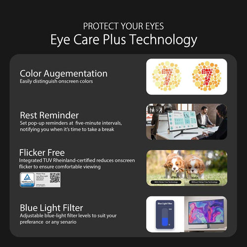 ASUS VU249CFE-G Eye Care Gaming Monitor - 24 FHD IPS 100 Hz