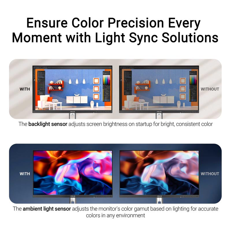 ASUS ProArt Display 5K PA27JCV Professional Monitor - 27 5K (5120 x 2880) IPS 99% DCI-P3