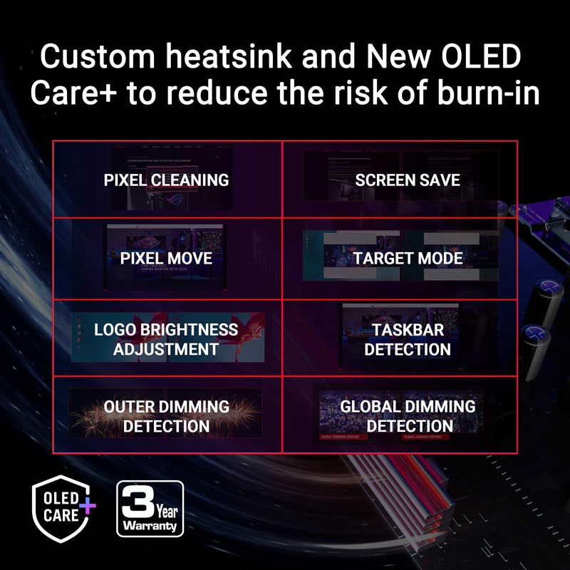 ASUS ROG Swift OLED PG27AQDP Gaming Monitor - 27 QHD WOLED 480Hz