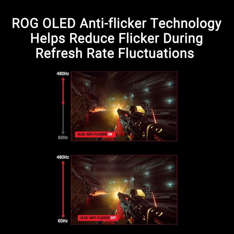 ASUS ROG Swift OLED PG27AQDP Gaming Monitor - 27 QHD WOLED 480Hz