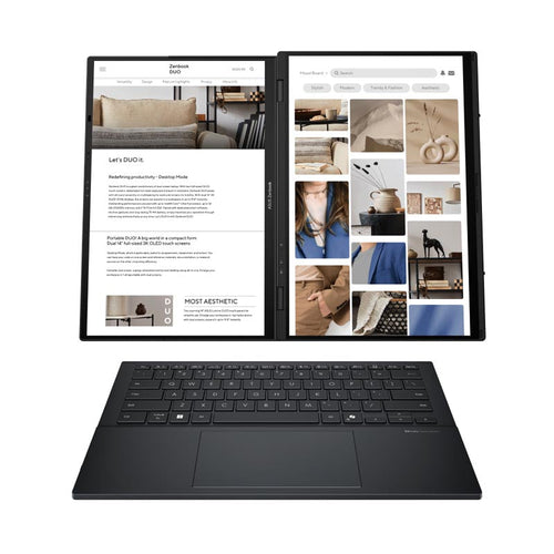 Asus Zenbook DUO UX8406CA-PZ113W - UT9-285H, 16GB, 1TB, 14-inch OLED (Inkwell Grey)