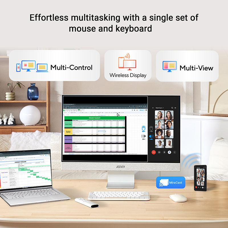 ASUS ZenScreen Smart MS32UC - 32 UHD IPS HDR400 Smart Monitor