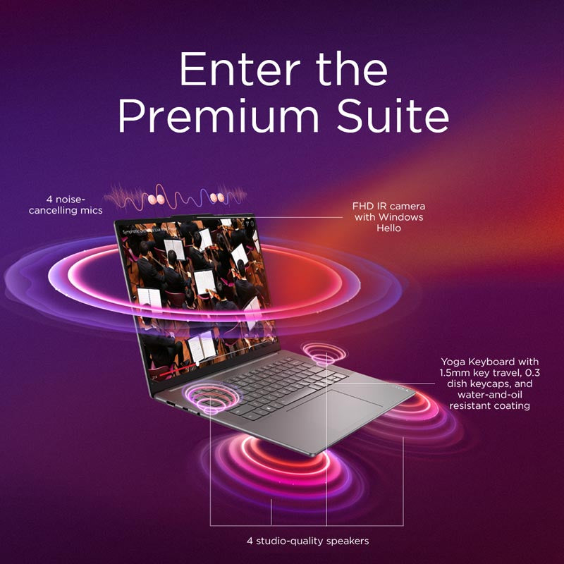 Lenovo Yoga Slim 7 15ILL9 83HM000RSB - Ultra 7 258V, 32GB RAM, 1TB SSD, 15.3-inch Touch, (Aura Edition) AI Notebook